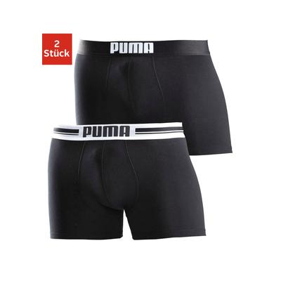 Boxer PUMA "Placed Logo", Herren, Gr. XL, schwarz, Obermaterial: 95% Baumwolle, 5% Elasthan, unifarben, bedruckt, eng, Unterhosen, mit dehnbarem Komfortbund Image
