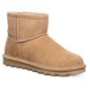 Winterboots BEARPAW "Alyssa", Damen, Gr. 37, braun (hellbraun), Veloursleder, klassisch, Schuhe, Schlupfstiefel mit wasserabweisender NeverWet Imprägnierung