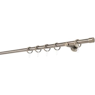 Gardinenstange MYDECO "20mm Cap Wandträger 6,5 cm", braun (bronzefarben), L:310cm, Gardinenstangen Image