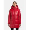 Steppmantel KHUJO "Haya Shiny-YM", Damen, Gr. L (40), gelb (ocker), Obermaterial: 100% Polyester, Beschichtung: 100% Polyurethan, Futter: 100% Nylon, Wattierung: 100% Polyester, Basic, gerade ca. Mitte Oberschenkel, hoch geschlossener Ausschnitt,...
