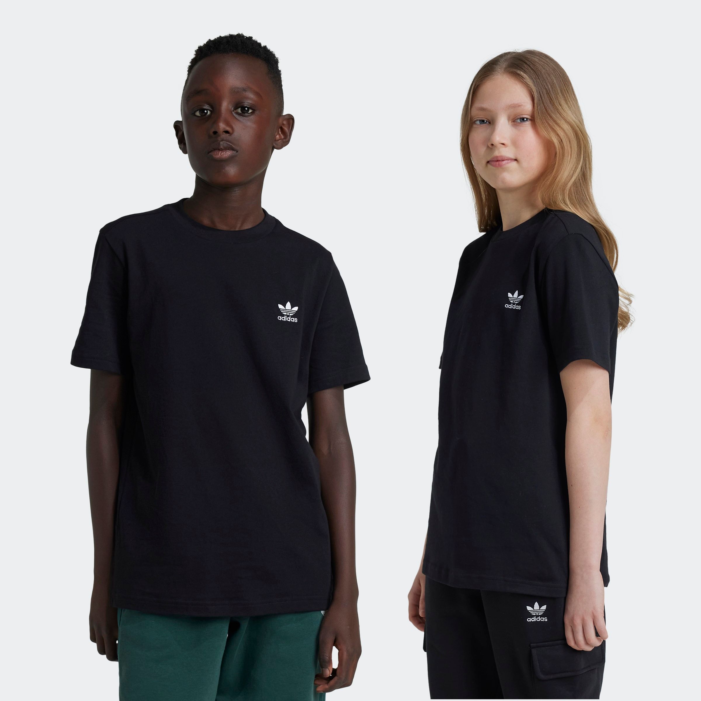 T-Shirt ADIDAS ORIGINALS "TEE", Kinder, Gr. 164, schwarz, Obermaterial: 100% Baumwolle, Rundhals, Shirts Image