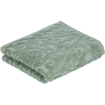 Handtuch VOSSEN "Fidelio", grün (soft grün), B:50cm L:100cm, Walkfrottier, Obermaterial: 100% Baumwolle, Handtücher (Packung) Image