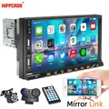 Hippcron Autoradio 1 Din Lettore Multimediale MP5 7 "HD Touch Screen Ingresso FM Aux Bluetooth USB Mirror Link AutoRadio Universale