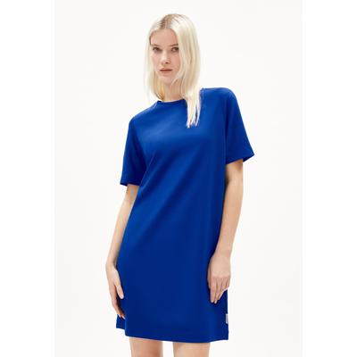 MAARILIANA - Frauen Loose Fit Kleid - blau (Größe: S)