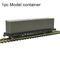 Ho 1:87 20Ft Train Model Container Ships Plastic Container Freight For Building Diorama Trains Railway Scenery