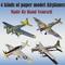 Hobby Diy 3D Paper Models Kits For Adults To Build (Airplane Model)