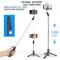 1Pcs Extended 116Cm Version Bluetooth Selfie Stick Fill Light Tripod With Remote Shutter For Android Ios Smart Phone