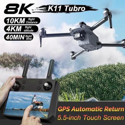 K11 Tubro Gps Drone 10Km Professional 8K Dual Camera Obstacle Avoidance Drone With 3-Axis Gimbal Fpv Brushless Load Quadcopter