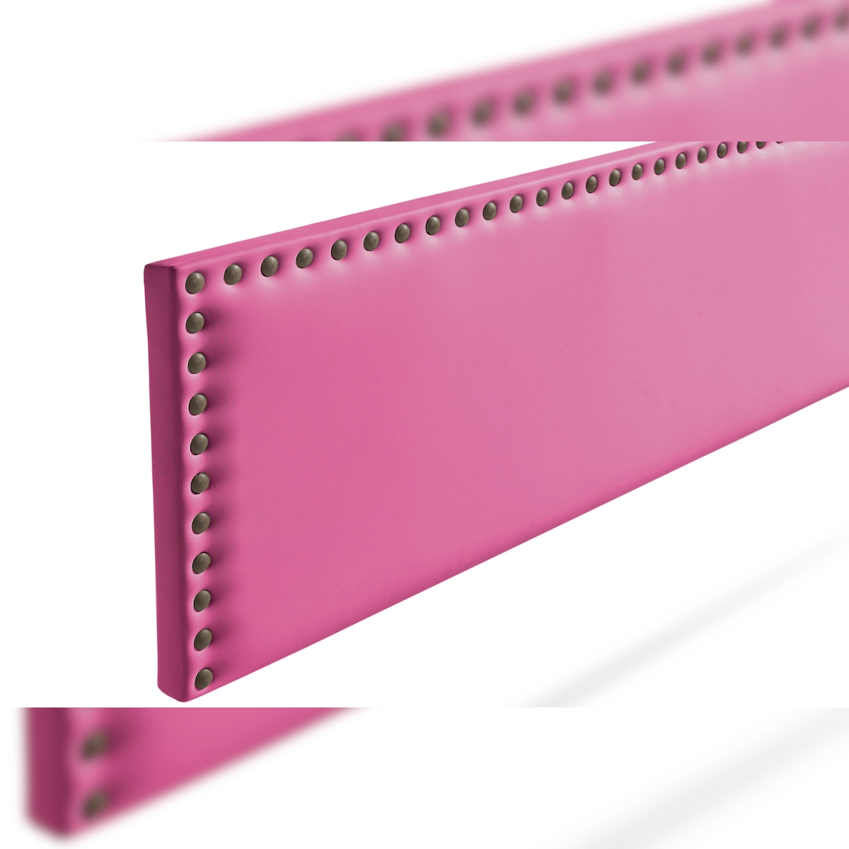 Gepolstertes Kopfteil MODENA Kunstleder 130x55x8 cm - Rosa - Moonia Image