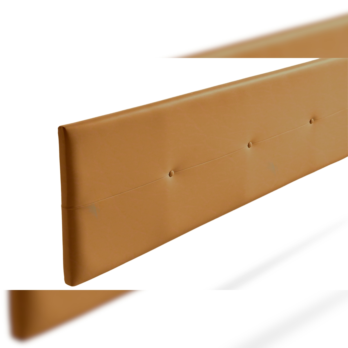 Gepolstertes Kopfteil NAPOLI Kunstleder 160x50x5 cm - Hellbraun - Moonia Image