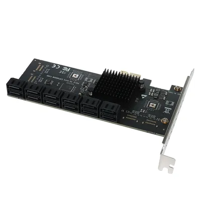 10 Port PCIE Expansion Card PCIe 6Gbps Expansion Card Port PCIE Expansion Card SATA 3.0 Controller