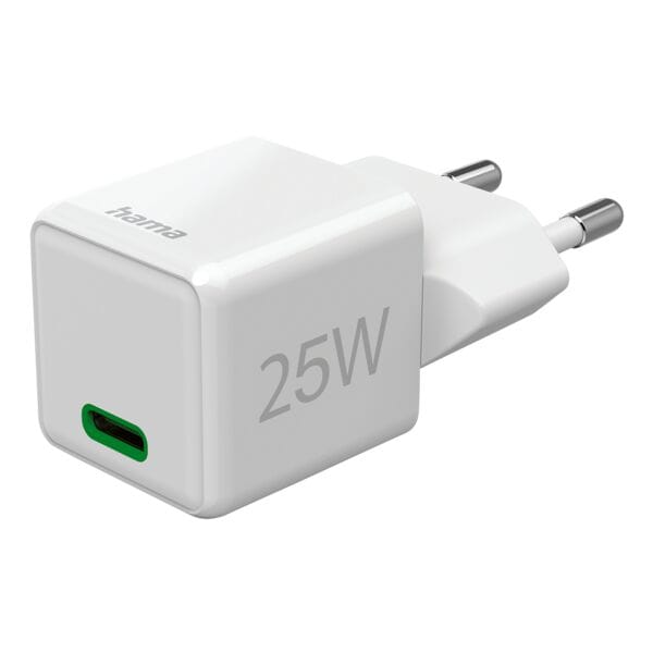 Hama Schnellladegerät »Super-Mini-Charger« 25 W weiß, 2.75x2.75x2.9 cm Image