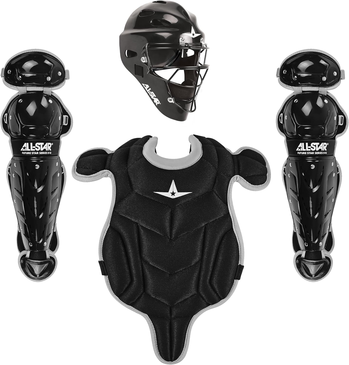 All Star Future Star Baseball Catcher's Kit - T-Ball Black