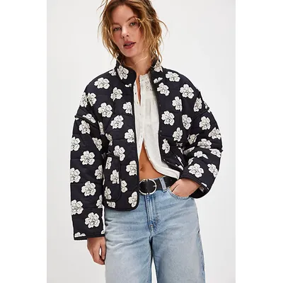Chloe Jacket at Free People in Night Blooms, Size: Medium