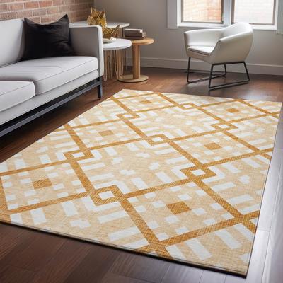 Premium Washable Super Soft Contemporary Geo Mayfield Rug