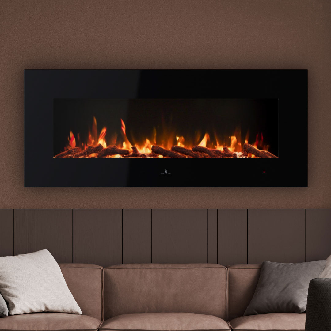 Noble Flame EVOKE 1220 Schwarz [Elektro Wandkamin]