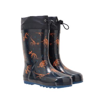 Mountain Warehouse Childrens/Kids Dinosaurier Skelett Gummistiefel (Teal) Image