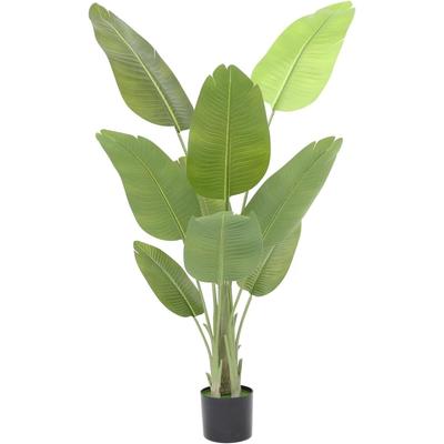 5FT Ft Artificial Tree Bird of Paradise Plant with Pot, Faux Tropical Palm Potted Tree - Green