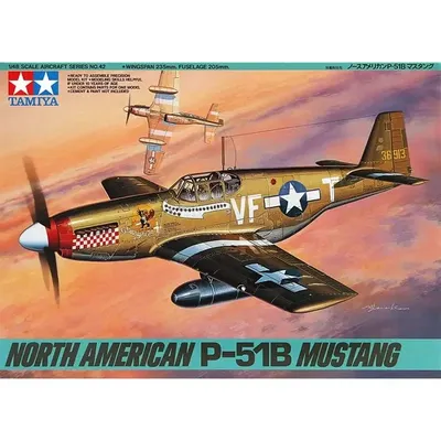 Tamiya 61042 1/48 Modell Figther Flugzeug Kit nordamerika nischen P-51B Mustang Image