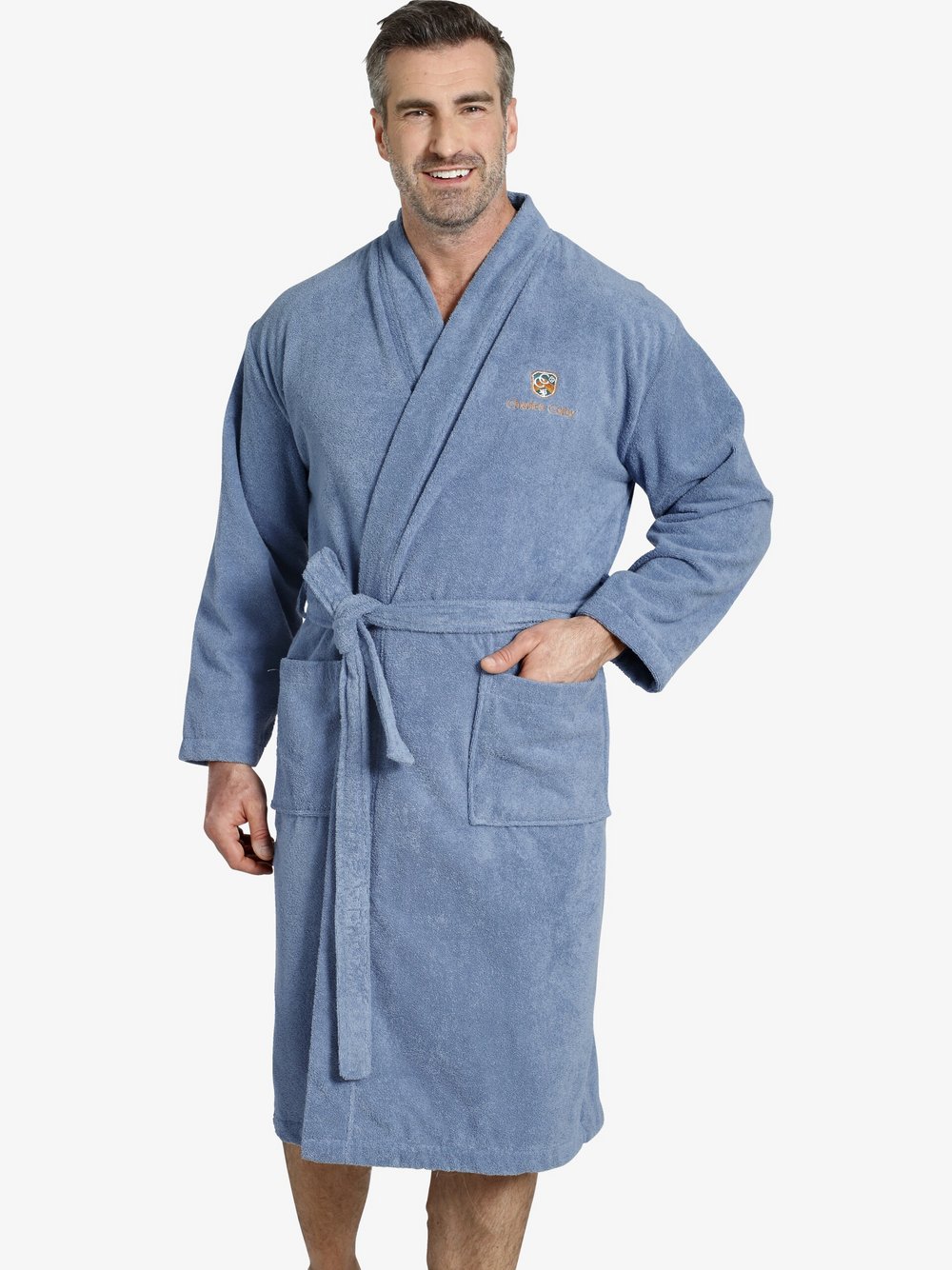 Charles Colby Bademantel Herren blau, 6XL Image