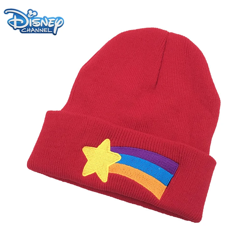 Disney Gravity Falls Same Unisex Stricken Regenbogen Mützen Winter Männer Frauen Warm Halten Winddicht Pferdeschwanz Kalte Hüte Kinder Weihnachten Geschenk Image