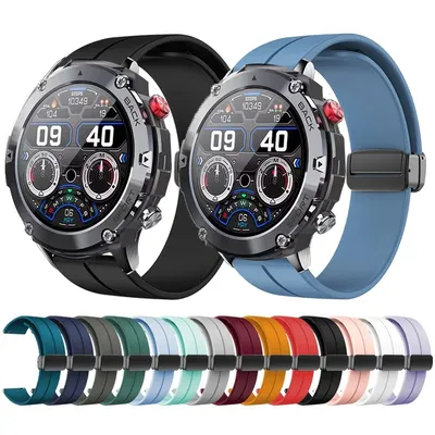 Magnetic Folding Buckle Band for C21 Smart Watch Silicone Strap for C21 Smart Watch Watchband Bracelet