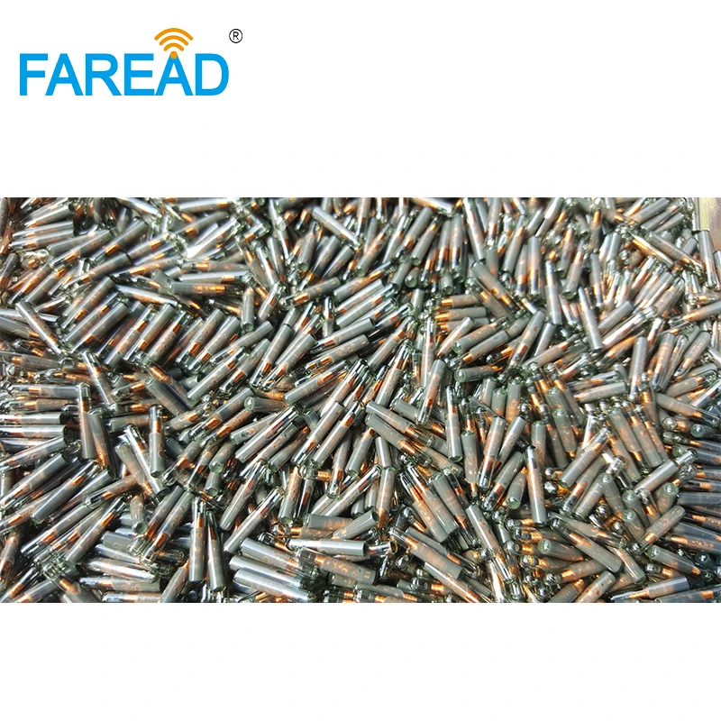 1,4*8mm Digitale nummer tracking chip tier Rfid Bios Microchip Transponder 125khz EM4100 Schwein Rinder schafe Hund Haustier Id Tag Image