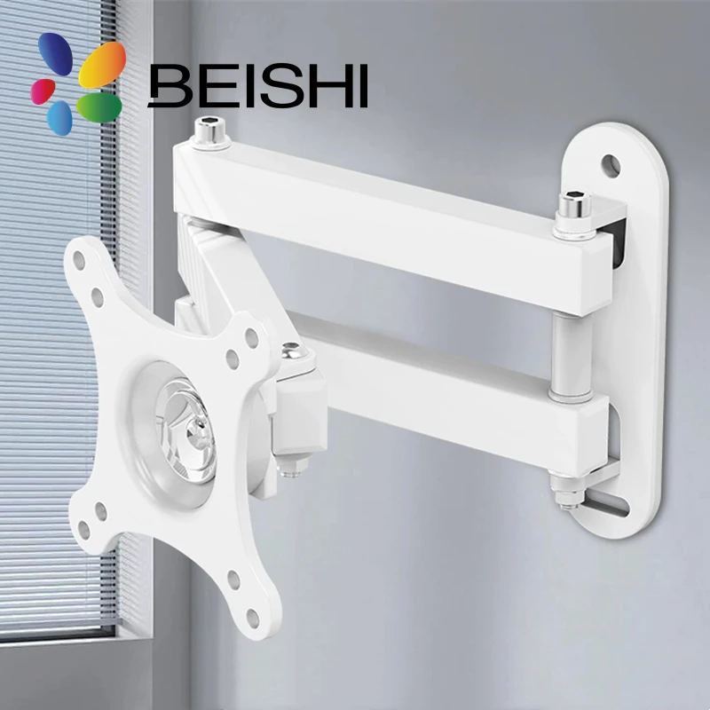 Universelle einziehbare TV-Halterungen, Wandhalterung, tragend, 15 kg, für 10 bis 32 Zoll LCD-Monitor, TV-Ständer, Erweiterungshalterung Image