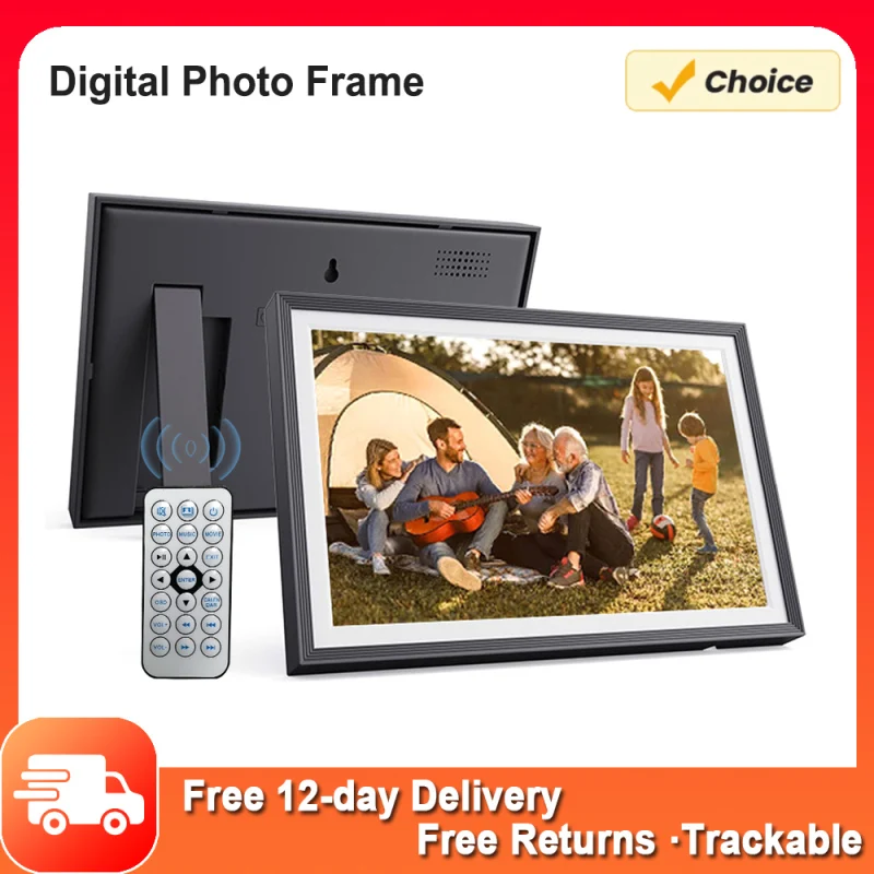 10,1 Zoll digitaler Foto rahmen Desktop elektronisches Album 1280*800 ips Bildschirm unterstützt Foto/Video/Musik/Uhr/Kalender funktion Image