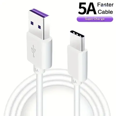 5a schnell aufladen usb typ c kabel-laden sie ihre samsung, lg & android handys & tablets sofort! Image