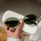Retro ovale Metallrahmen-Sonnenbrille für Damen und Herren, 2024, luxuriöse Sonnenbrille, Damen, klassisch, Vintage, UV400-Sonnenbrille, Unisex-Sonnenbrille