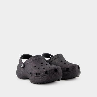 Sandalen Classic Platform Glitter - Crocs - Synthetik - Schwarz