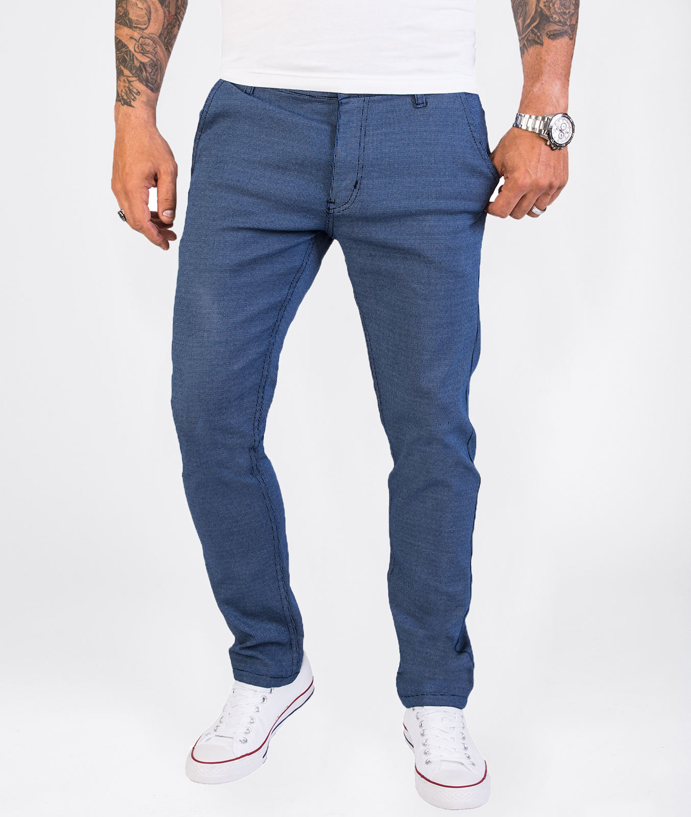 Rock Creek Stoffhose Blau Image