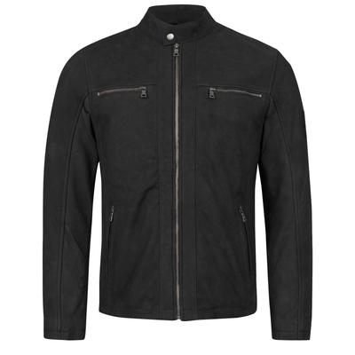 Rock Creek Lederjacke Schwarz