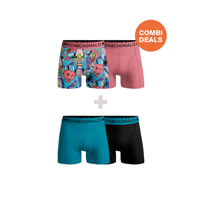 Muchachomalo Herren Boxershorts – 2+2 Stück – Herren Unterhosen Image