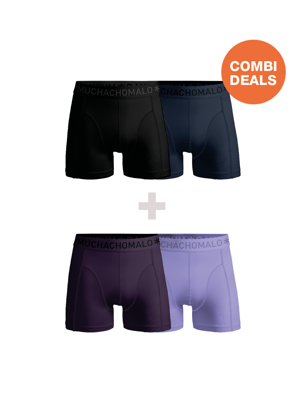 Muchachomalo Herren Boxershorts – 2+2 Stück – Herren Unterhosen Image