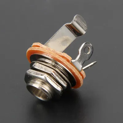 6.35mm Electric Guitar Output Jack 2-Conductor 1/4 Inch Guitar Mono Jack Socket Nickel Noise