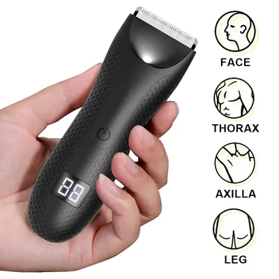 Hair Clipper Beard Shaving Body Hair Trimmer Clippers Electric Hair Cutting Machine with 2 Guide