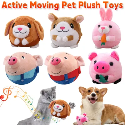 Music Vibration Bouncing Jump Balls Talking Interactive Dog Plush Toy Electronic Pet Dog Toy