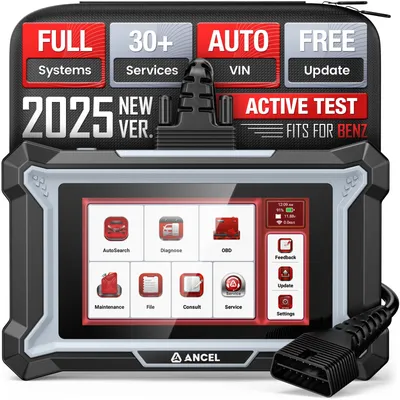 2025 ANCEL DS160 OBD2 Scanner Full System Diagnostic Tool with 30+ Reset Services Bidirectional Only