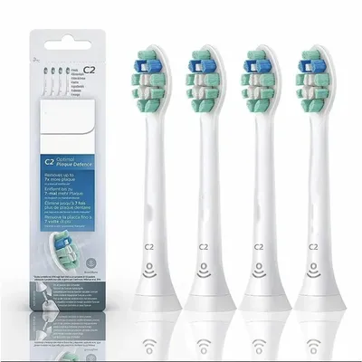 4Pcs White Electric Toothbrush Head Plaque Defence Toothbrush Heads Toothbrush Brush Head for