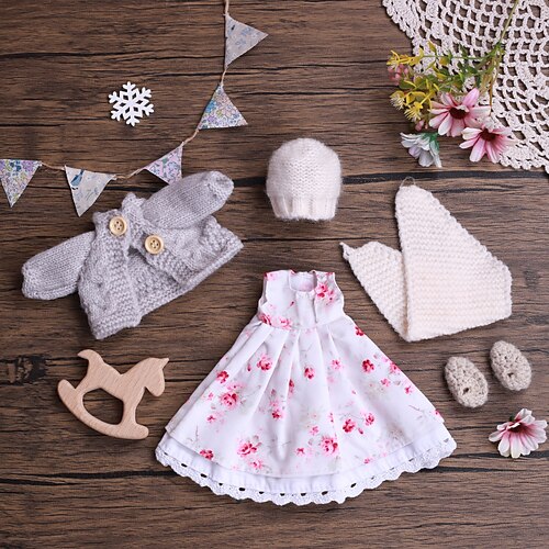 handgemachtes Waldorf Puppenkleiderset für 12 Zoll Puppe handgemachte Muppet Puppe für Weihnachtsgeschenke