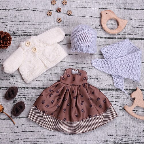 handgemachtes Waldorf Puppenkleiderset für 12 Zoll Puppe handgemachte Muppet Puppe für Weihnachtsgeschenke