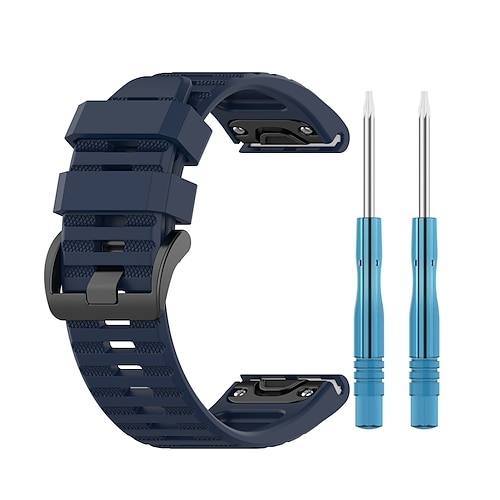 Uhrenarmband für Garmin Fenix 8 51mm 7X Pro 6X 5X Plus Epix Pro Tactix 7 Amoled Instinct 2X Quatix Enduro Descent Mk2i Mk2 26mm Silikon Ersatz Gurt Verstellbar Sportarmband Armband Image