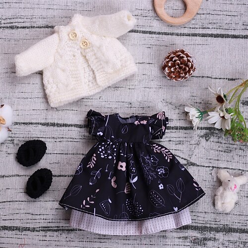 handgemachtes Waldorf Puppenkleiderset für 12 Zoll Puppe handgemachte Muppet Puppe für Weihnachtsgeschenke Image