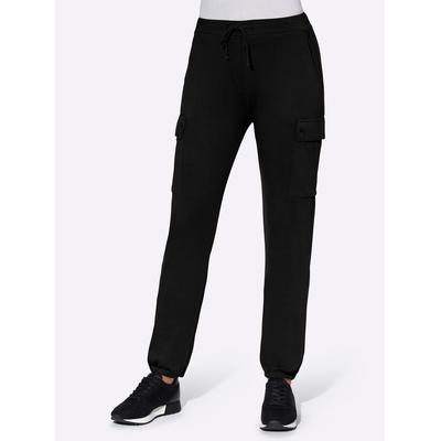 Jogger Pants CLASSIC BASICS, Damen, Gr. 54, Normalgrößen, schwarz, 100% Baumwolle, unifarben, lang, Hosen Image
