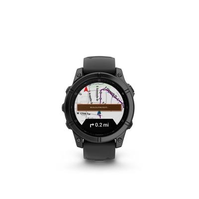 Garmin Fenix E, 47mm, Slate Gray Steel/Black Watch / Fitness Tracker - Black