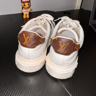 Louis Vuitton Shoes | Louis Vuitton White Men's Shoes (Time Out Sneaker) | Color: White | Size: 40