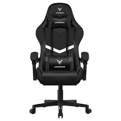 LUCKRACER Gaming Chair, Massage Ergonomic Computer Chair with Lumbar Support High Back Height