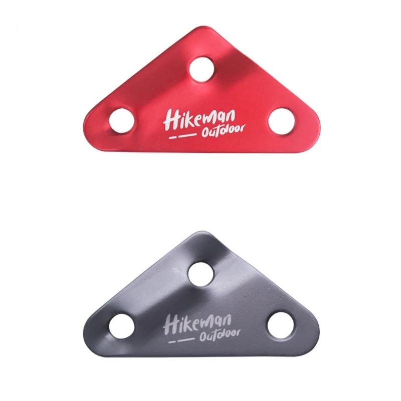 Outdoor Winds eil Schnalle Einstell schnalle Aluminium legierung Anti-Rutsch-Camping Zelt Baldachin Zubehör Drei-Loch-Seils chnalle Image